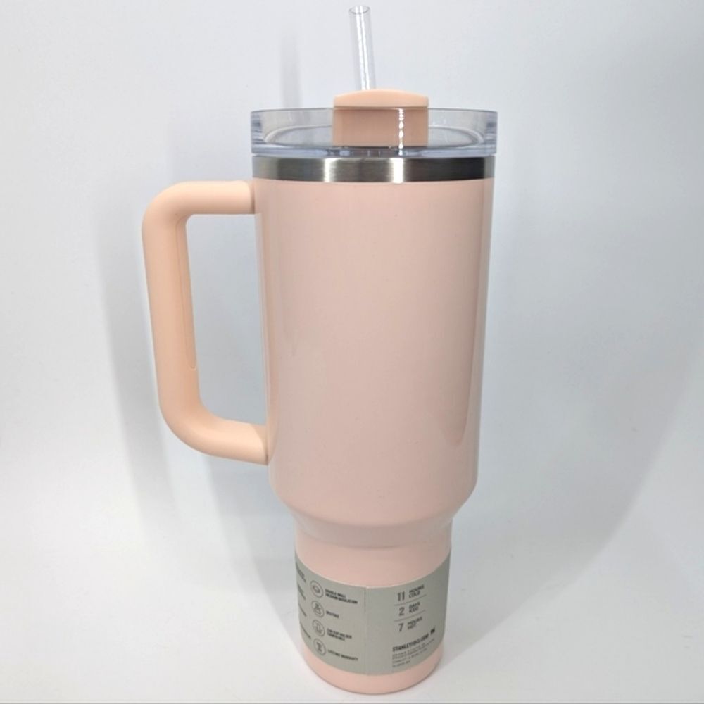 Stanley 40 oz Quencher Tumbler H2.0 Flowstate Glazed Donut Gloss Ballet Pink NWT - Picture 8 of 14